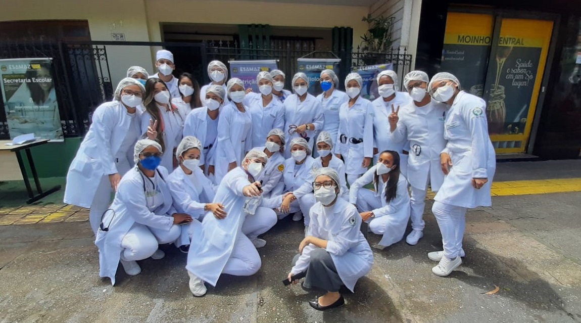 Alunos do curso Técnico em Enfermagem da Esamaztec realizam ação aberta a população